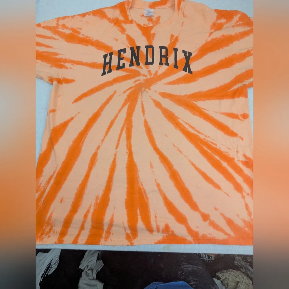 Jimi Hendrix Orange & White Swirl Tie Dye Tee XL